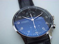 IWC PORTUGIESER STEEL BLACK DIAL IWC PORTUGIESER STEEL BLACK DIAL