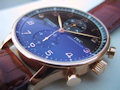 IWC PORTUGIESER CHRONO PINK GOLD BLACK DIAL 3714 IWC PORTUGIESER CHRONO PINK GOLD BLACK DIAL 3714