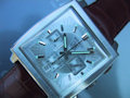 Tag Heuer Monaco Chronograph Stahl, silbernes Zifferblattt Tag Heuer Monaco Chronograph Stahl, silbernes Zifferblattt